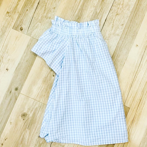 - Haley Hound off shoulder Gingham top sz small - Picture 5 of 7